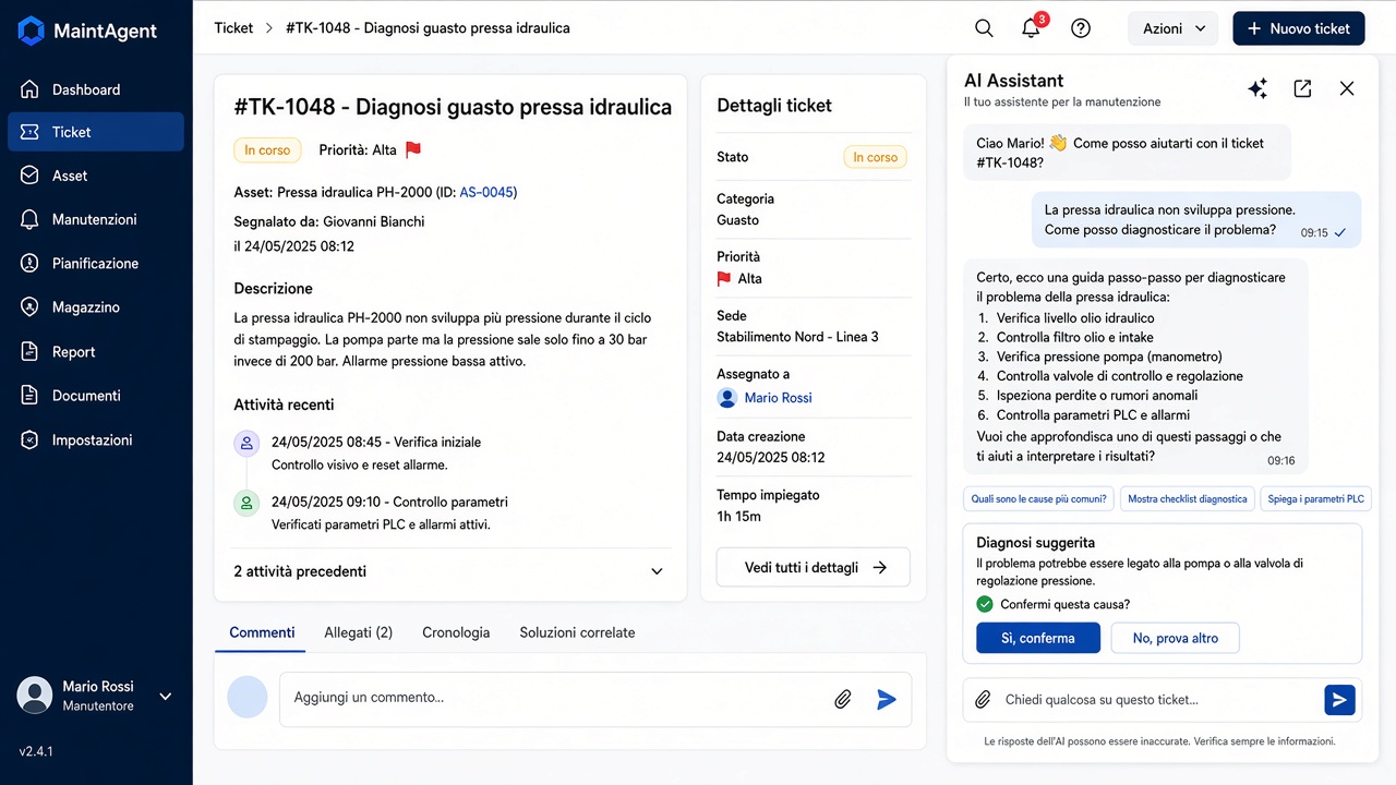 Assistente AI di MaintAgent