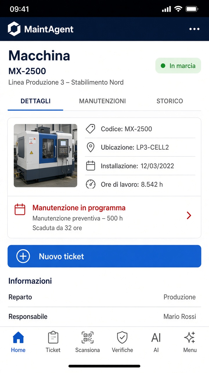 MaintAgent sul telefono